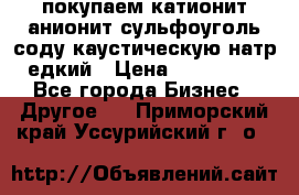 покупаем катионит анионит сульфоуголь соду каустическую натр едкий › Цена ­ 150 000 - Все города Бизнес » Другое   . Приморский край,Уссурийский г. о. 